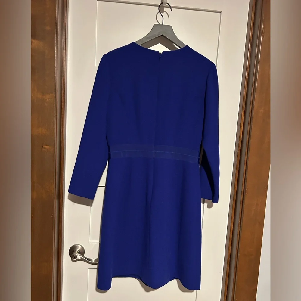 J. Crew Royal Blue Long-Sleeve Mini Dress